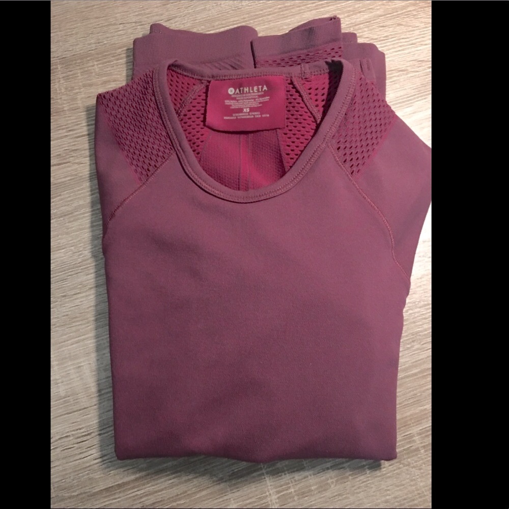 NEW✨ATHLETA Caliber Seamless Top / Auberge / Candy Apple / XS - Picture 9 of 16